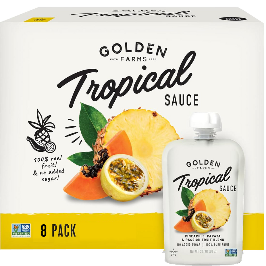 Pineapple, Papaya & Passion Fruit Blend Tropical Sauce (8 Pack)