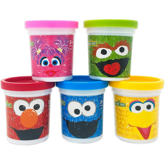 5 Pack of Sesame Street Play Dough Cans