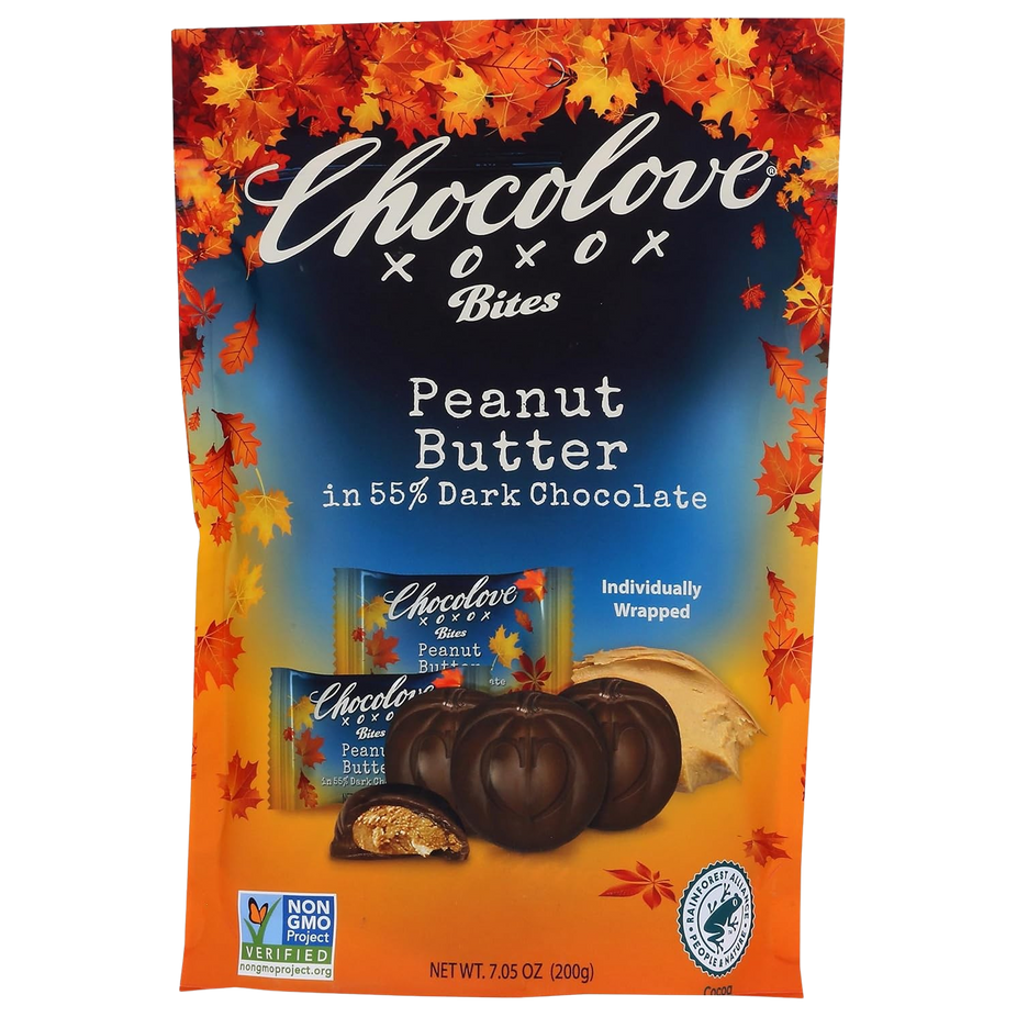 Peanut Butter in 55% Dark Chocolate Bites