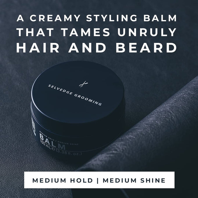 Grooming Hair and Beard Styling Balm For Men Medium Hold Medium Shine