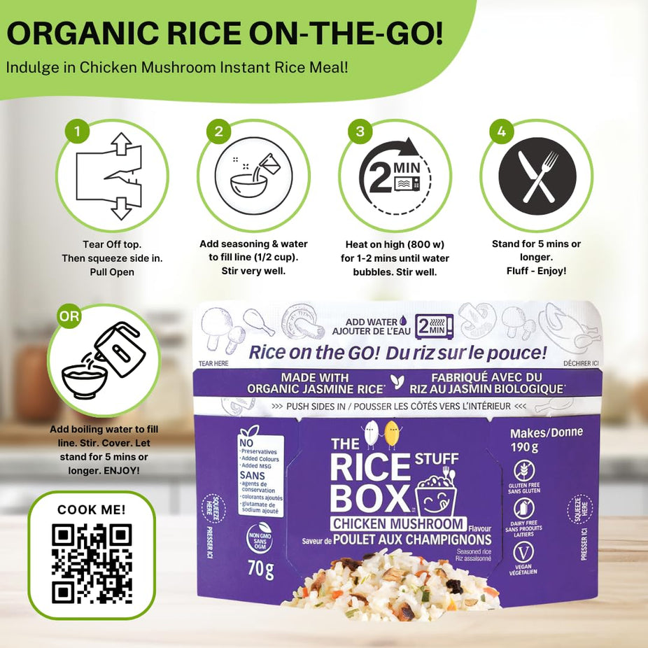 Instant Chicken Mushroom Rice (6 Pack)