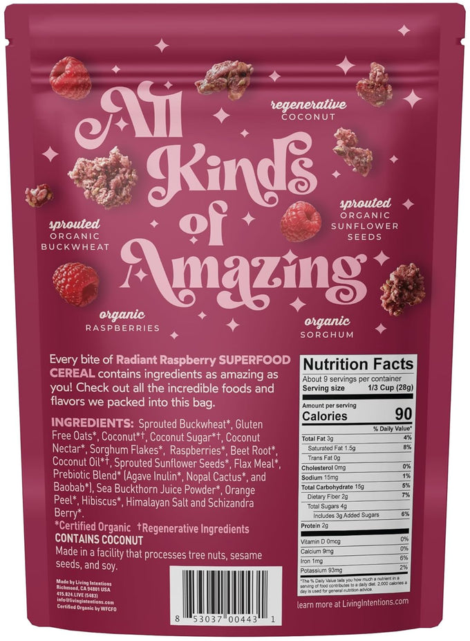 Activated Superfood Cereal Radiant Raspberry