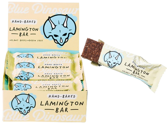 Blue Dinosaur Cacao Coconut Date Snack Bars - Lamington (12 CT) – Martie