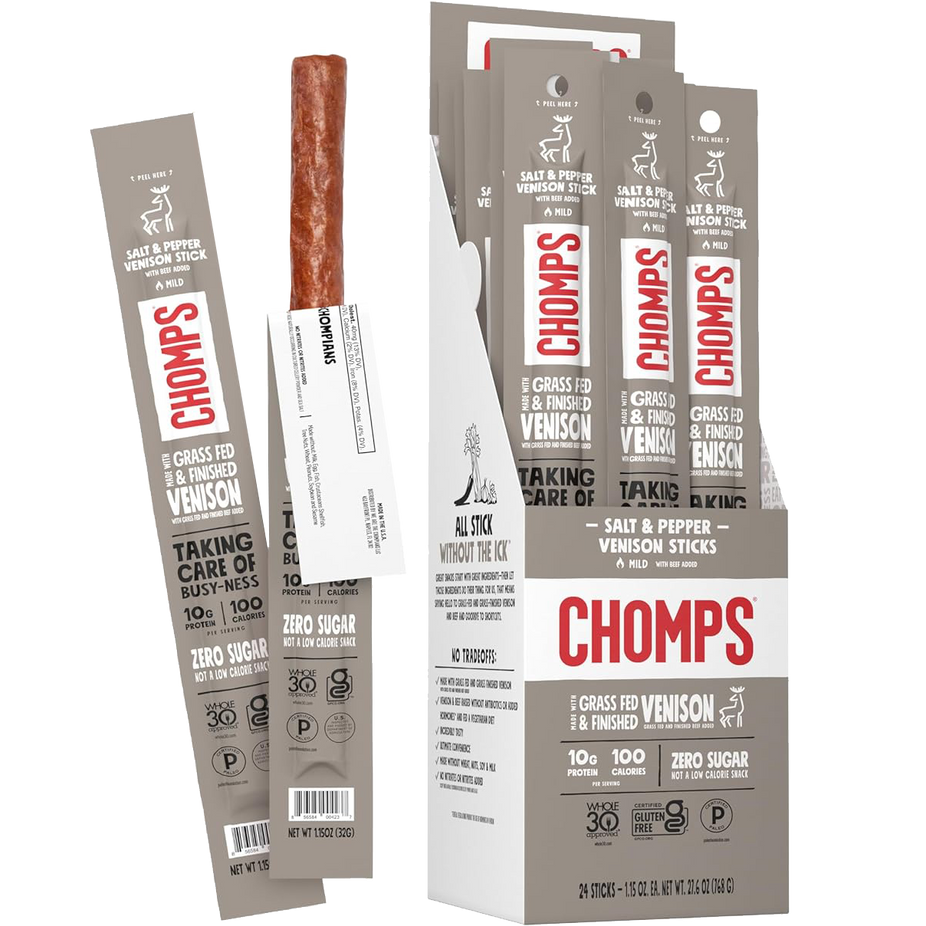 Venison Pepper & Sea Salt Stick (24 CT)