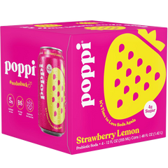 Strawberry Lemon Prebiotic Soda (4 Pack)