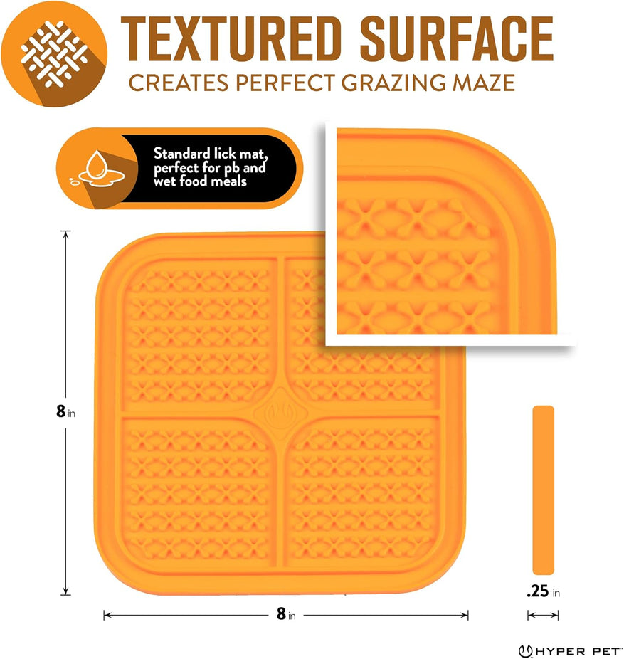 IQ Treat Mat To Reward Dog or Cat - Small Orange