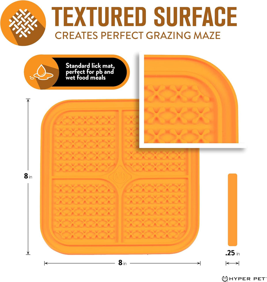 IQ Treat Mat To Reward Dog or Cat - Small Orange