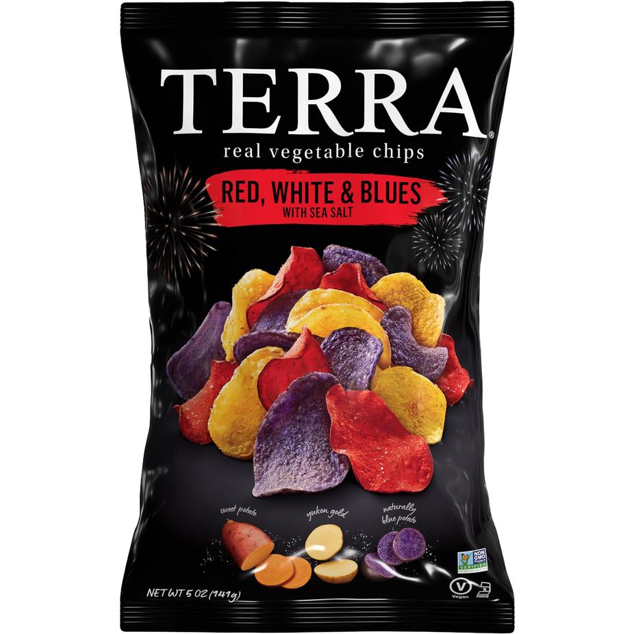 Red, White & Blues Vegetable Chips