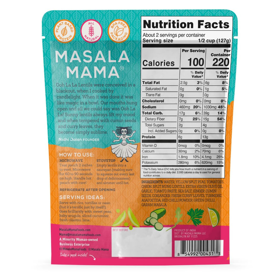 Ooh La La Lentils - Heat and Eat (6 Pack)