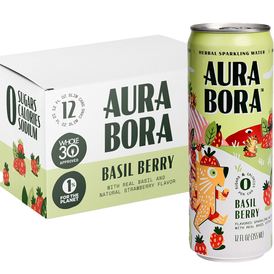 Strawberry Basil Sparkling Water (12 CT)