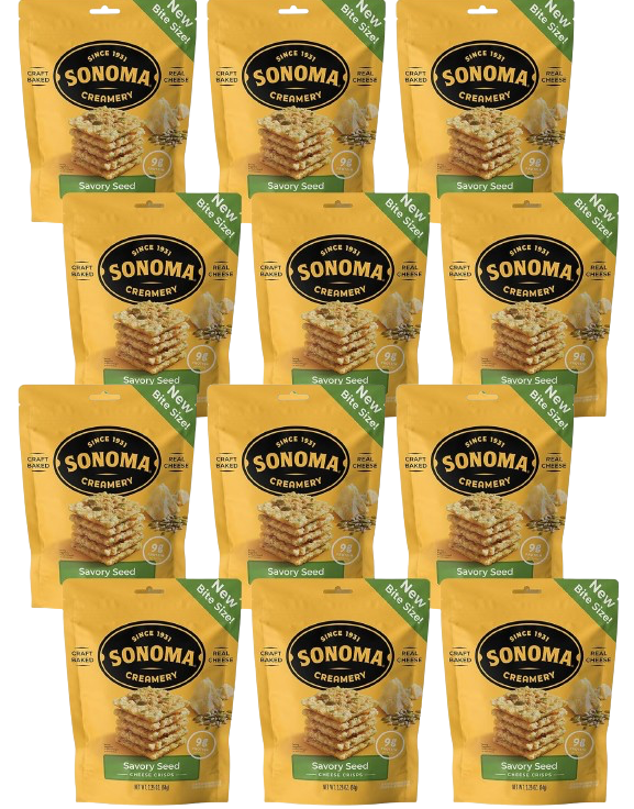 Savory Seed Cheese Crisps (12 Pack)