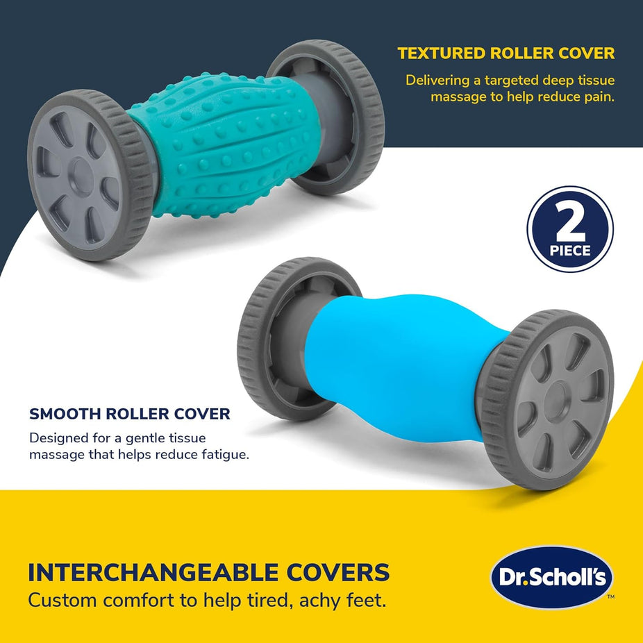 Dr. Scholls 2-in-1 Foot Massage Roller with Interchangeable Massage Heads Martie Dr. Scholls 2-in-1 Foot Massage Roller with Interchangeable Massage Heads Martie