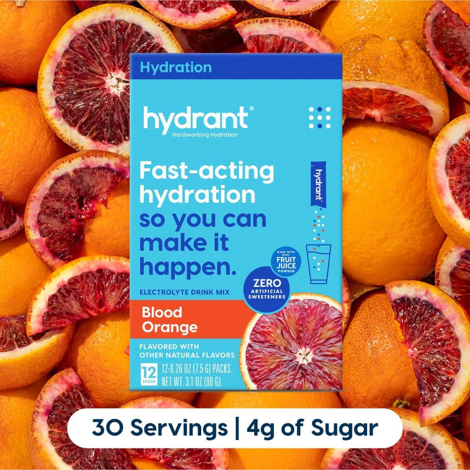 Blood Orange Electrolyte Hydration Drink Mix Packets (12 CT)