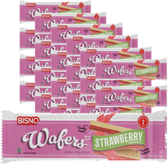 Strawberry Wafer Cookies (24 Pack)