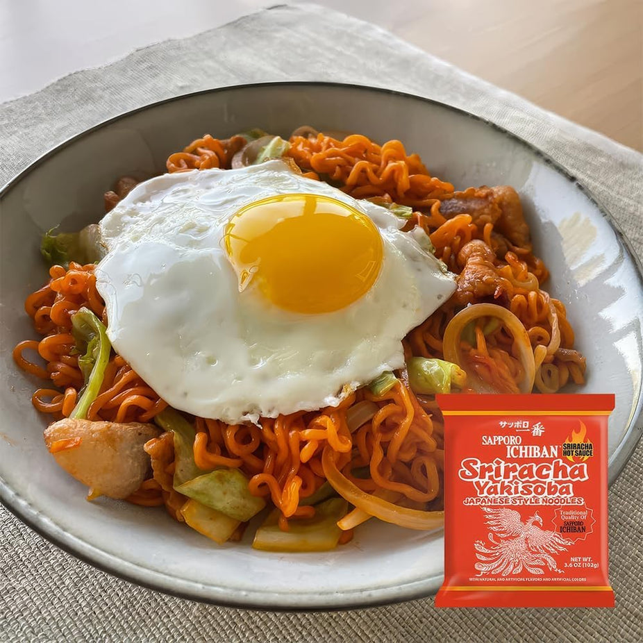 Sriracha Yakisoba Chow Mein Noodles (24 Packs)