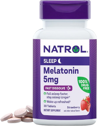 Melatonin Fast Dissolve Strawberry (30 Tablets)