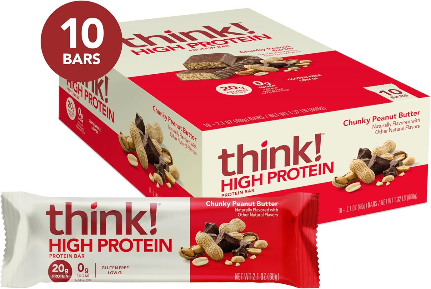 Chunky Peanut Butter Protein Bar (10 CT)