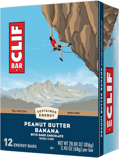 Peanut Butter Banana with Dark Chocolate Flavor Energy Bars (12 CT)