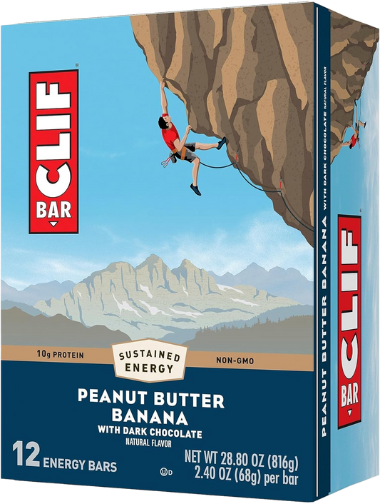 Peanut Butter Banana with Dark Chocolate Flavor Energy Bars (12 CT)