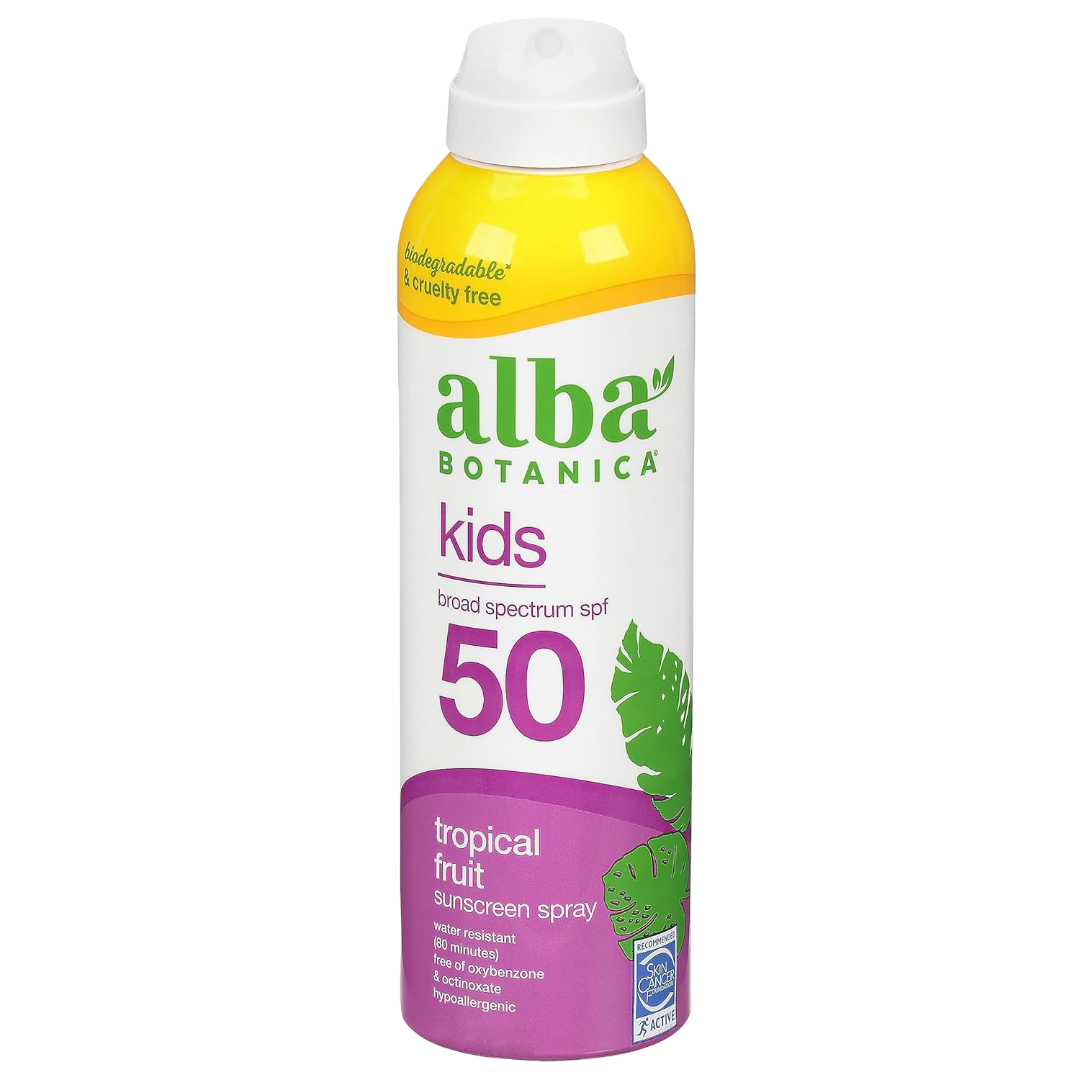 Alba Botanica Kids Tropical Fruit Sunscreen Spray, Spf 50 – Martie