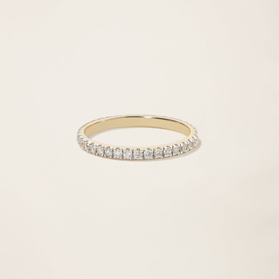 14k Solid Gold Diamond Eternity Band