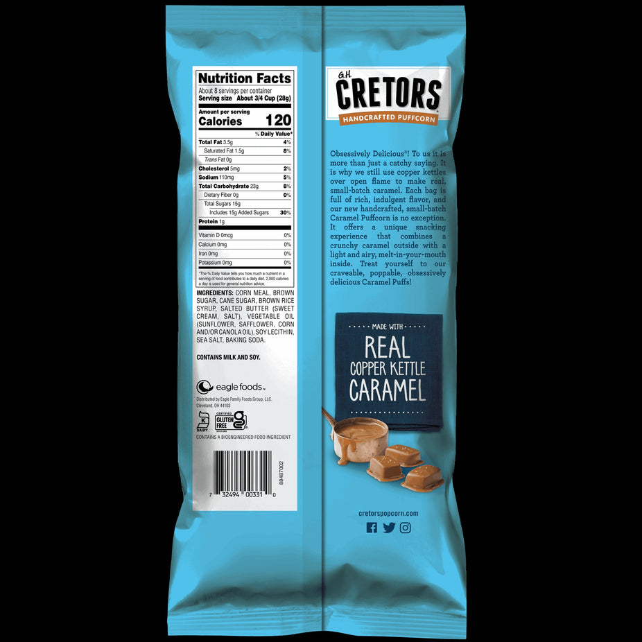 Caramel Flavored Corn Puffs