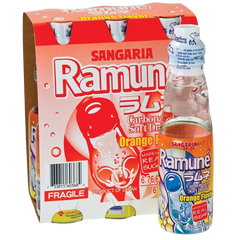 Ramune Orange Soda (6 Pack)
