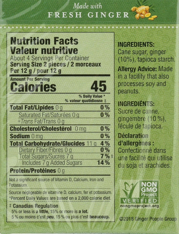 Gin-Gins Chewy Ginger Candy (Travel Pack)