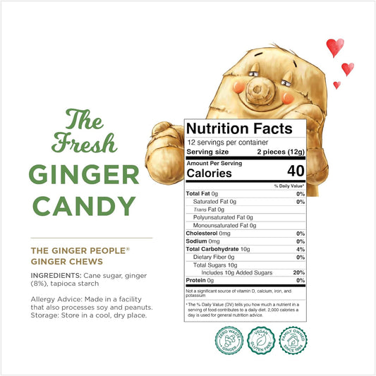 Nutrition Information - Original Ginger Chews