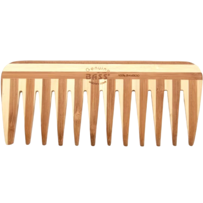 100% Natural Premium Bamboo Comb Wide Tooth Style