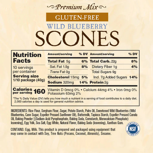 Wild Blueberry Scones Mix