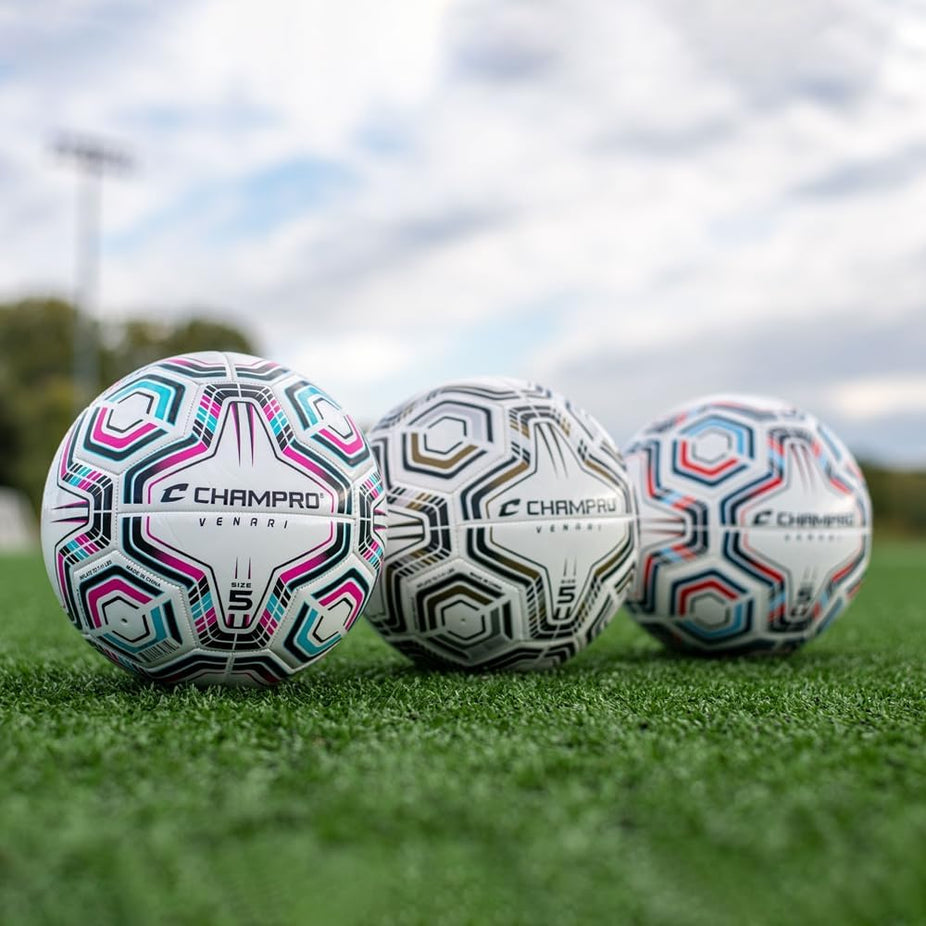 Venari 20 Panel Soccer Ball - #3 Navy Blue Scarlet