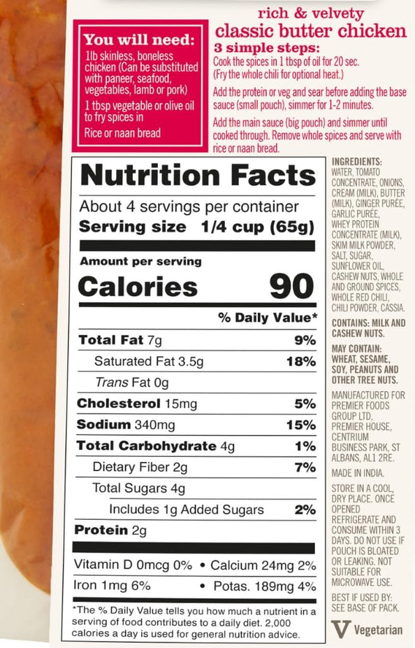 Classic Butter Chicken Curry Sauce Kit (5 Pack)