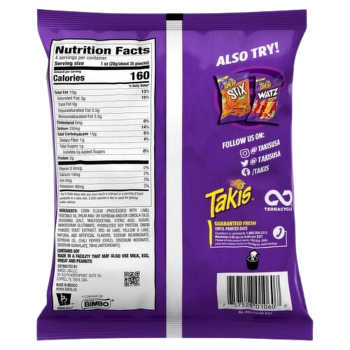 Corn Snack Sticks, Fuego