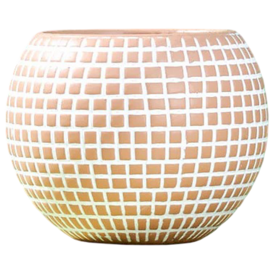 Disco Ceramic Planter - Small / Sand