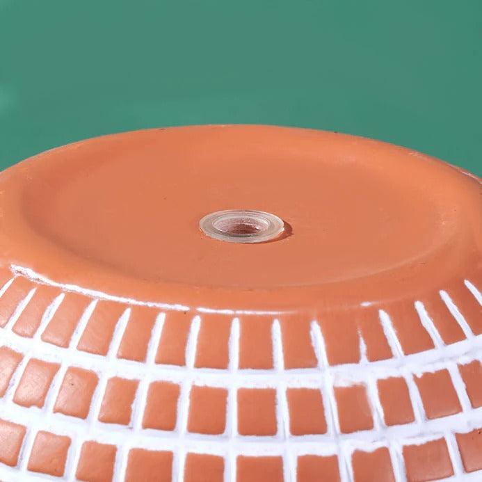 Disco Ceramic Planter - Medium / Terracotta