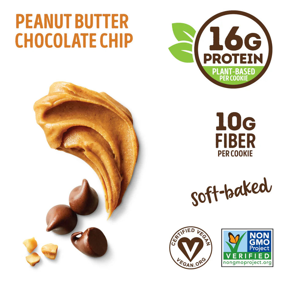 Peanut Butter Chocolate Chip Complete Vegan Cookies (4CT)