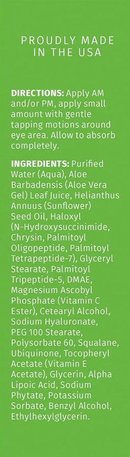 Firming Eye Serum with Alpha Lipoic Acid, Vitamin C Ester & DMAE