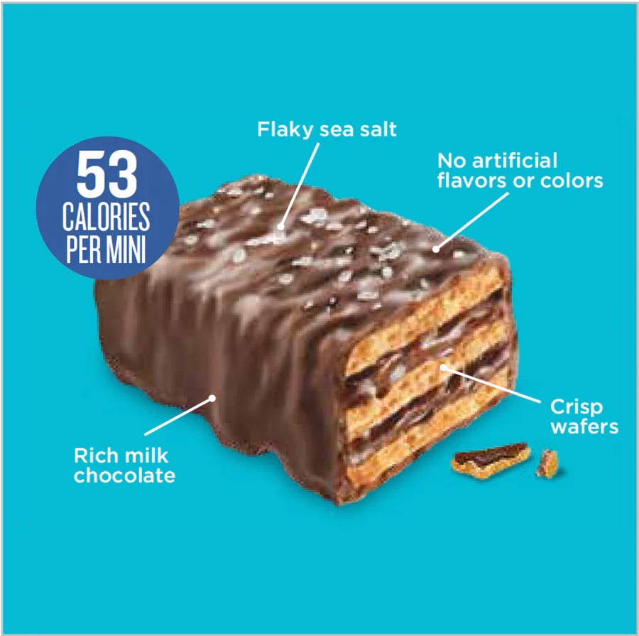 Mini Crispy Wafers Milk Chocolate with Sea Salt