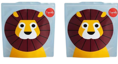 Lion Reusable Sandwich Bag - Blue (Set of 2)