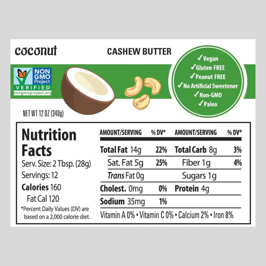 Coconut Cashew Nut Butter
