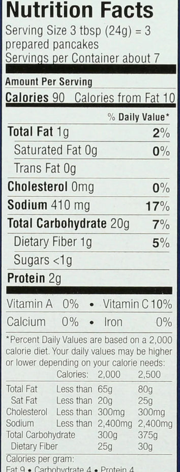 Low Sodium Potato Pancake Mix