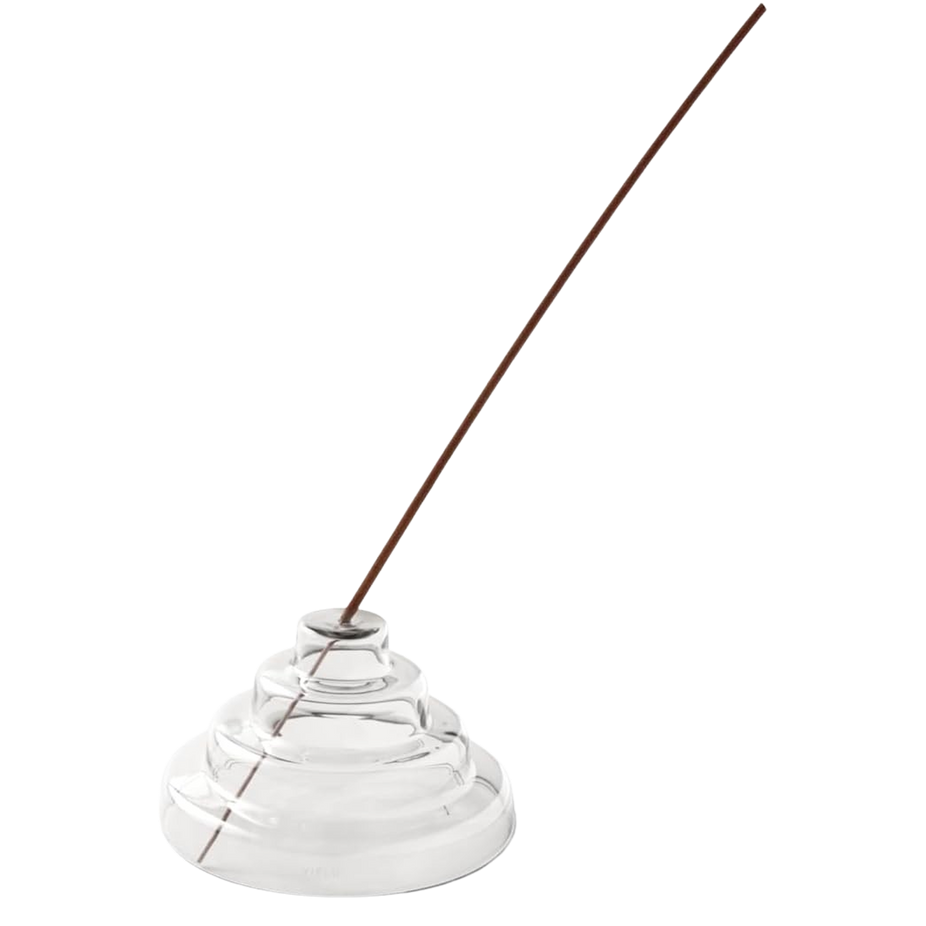 Glass Meso Incense Holder (Clear)