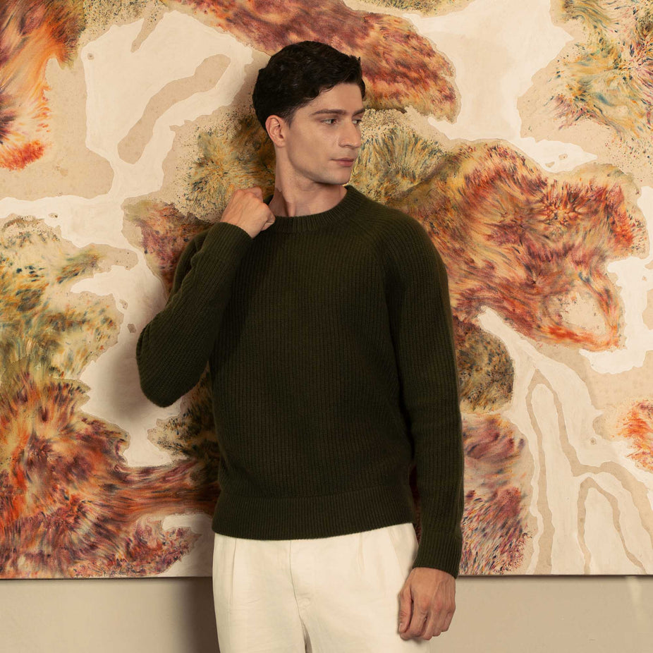 Aidan Chunky Cashmere Crewneck