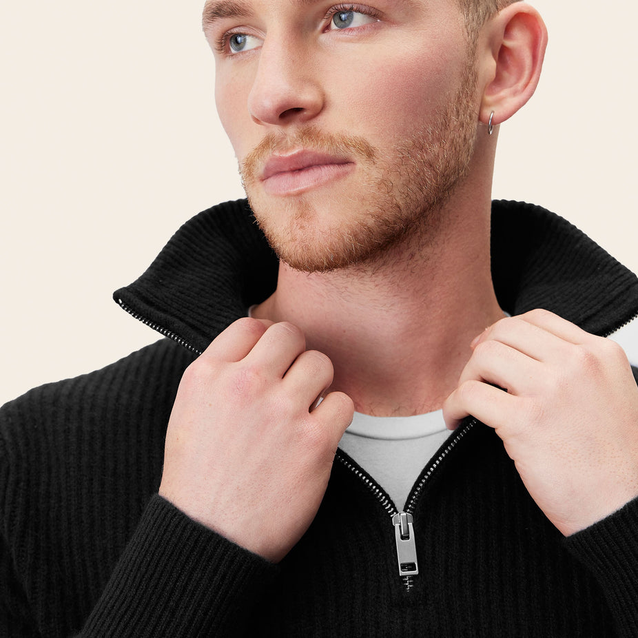 Shane Cashmere Quarter Zip Pullover