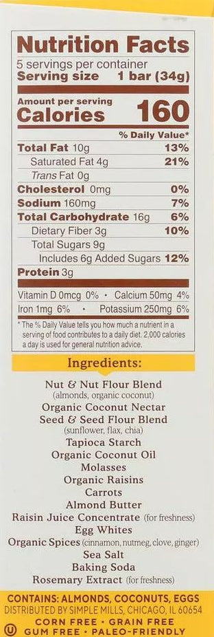 Soft-Baked Bars-Spiced Carrot Cake (3 Pack)