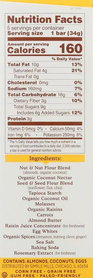 Soft-Baked Bars-Spiced Carrot Cake (3 Pack)