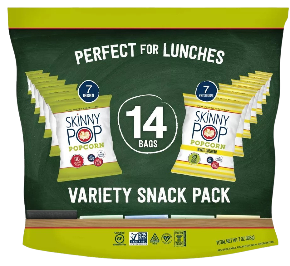 Skinny Pop Multipack with Cheddar and Original Popcorn – Martie