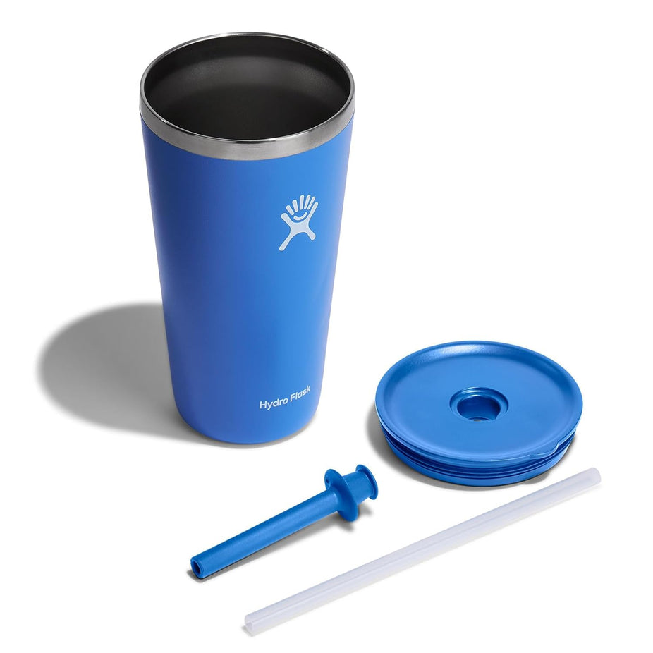 28oz All Around Tumbler Straw Lid - Cascade Blue