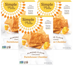 Almond Flour Crackers-Farmhouse Cheddar (3 Pack)